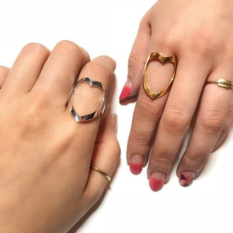 Open heart ring