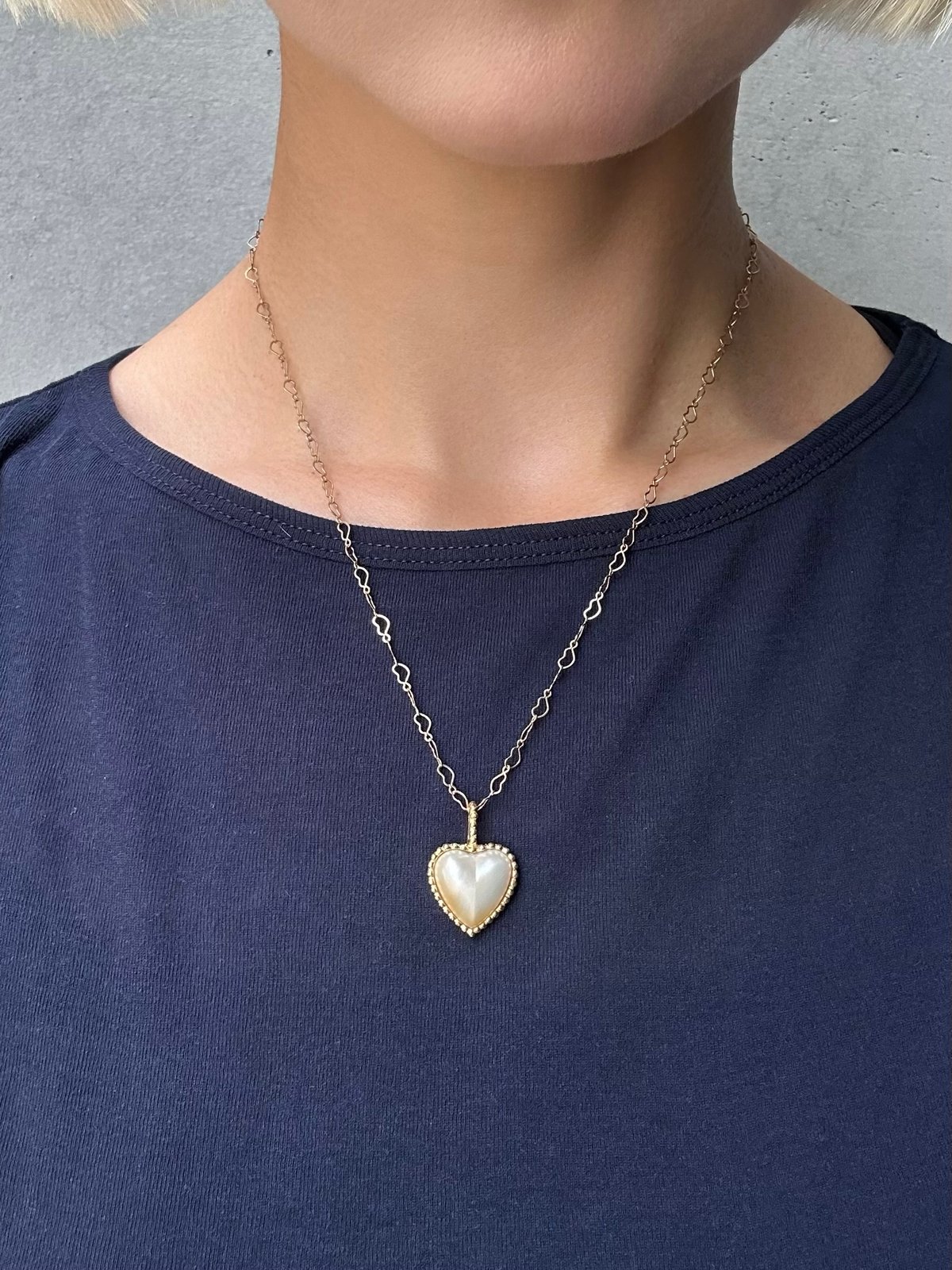 Heart Pearl Charm | nananbijouxxx