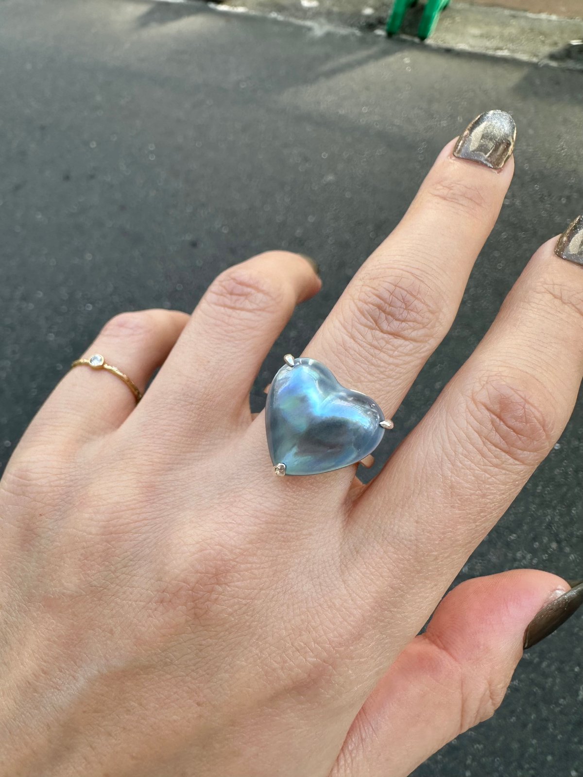 受注生産】Heart Pearl Ring 18mm | nananbijouxxx