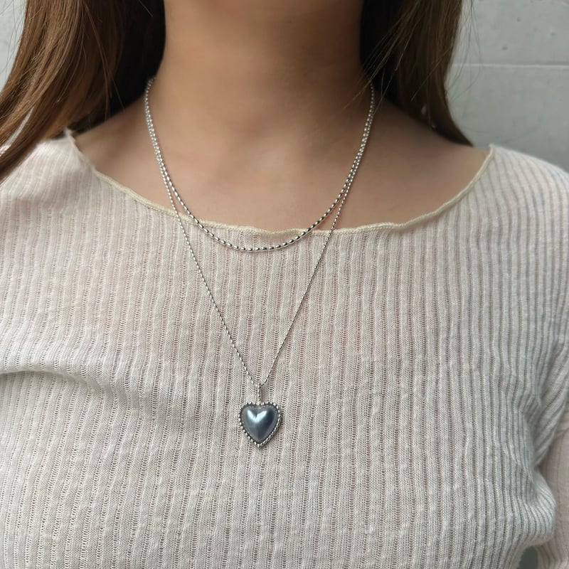 Heart Pearl Charm | nananbijouxxx