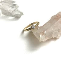 【受注商品】Birthday stone pattern ring (4月/ダイヤモンド)