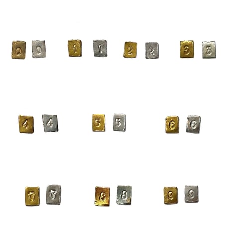 【受注生産】Letter ring (ゴールド/数字)