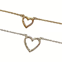 Open heart necklace〈Small〉