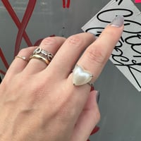 【受注生産】Heart Pearl Ring（ツメ）