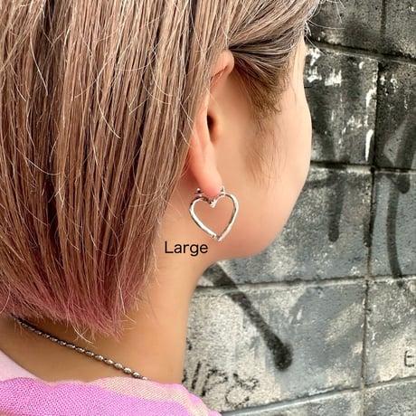 Open heart hoop pierce (Set)