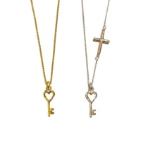 Heart key charm
