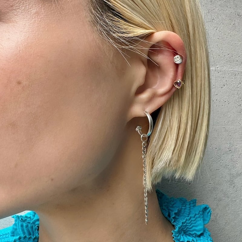二点おまとめ2wayバック ピアスセット トンネル&拡張器 2way ピアスセット 7mm 9mm 11mm ボディピアス : From