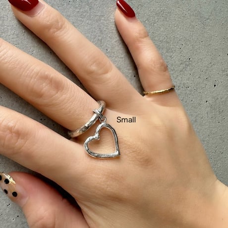 Open heart charm