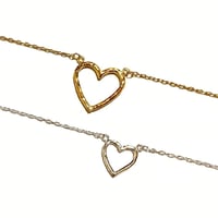 Open heart necklace〈Large〉