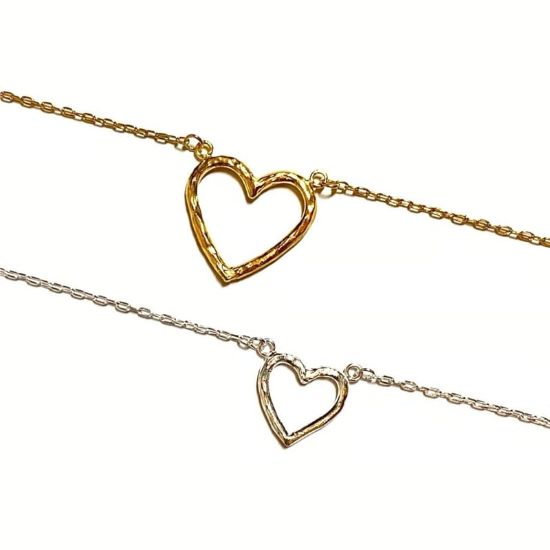 Open heart necklace〈Large〉 | nananbijouxxx