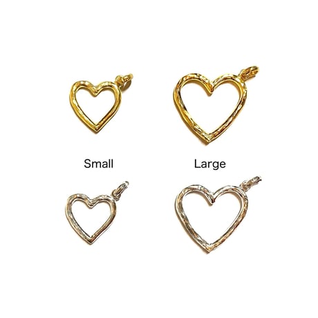 Open heart charm