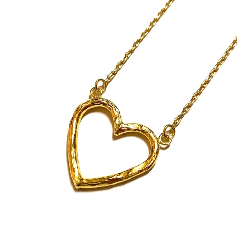 Open heart necklace〈Large〉 | nananbijouxxx