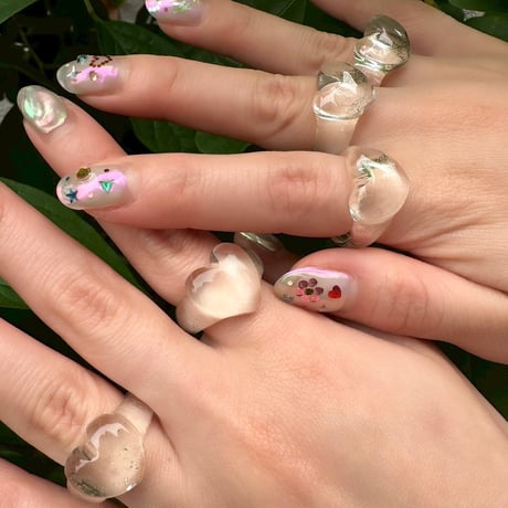 Himalayan Quartz Heart ring