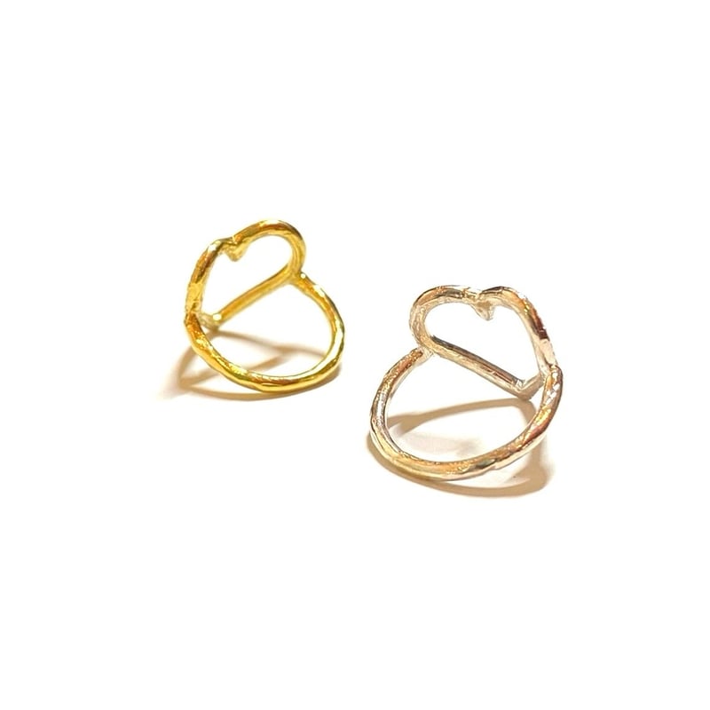 ring♡ ページ 受注生産】Neo open heart ring 石あり | nananbijouxxx