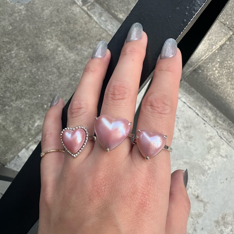 受注生産】Heart Pearl Ring（ミル） | nananbijouxxx