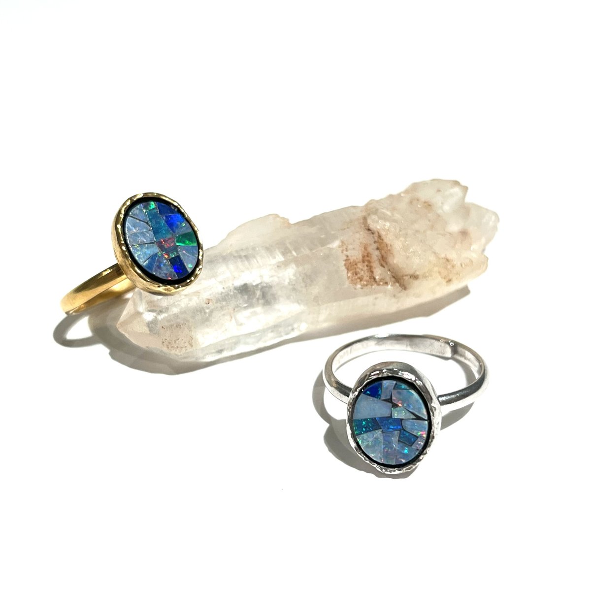 Mosaic opal ring | nananbijouxxx Mosaic opal ring | nananbijouxxx
