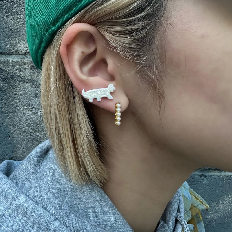 Animal cookies pearl pierce (1P) | nananbijouxxx
