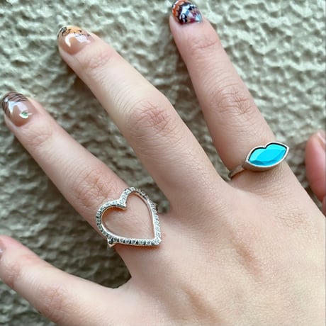 【受注生産】Neo open heart ring 石あり