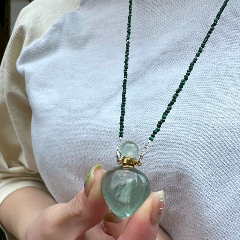 Long stone necklace | nananbijouxxx