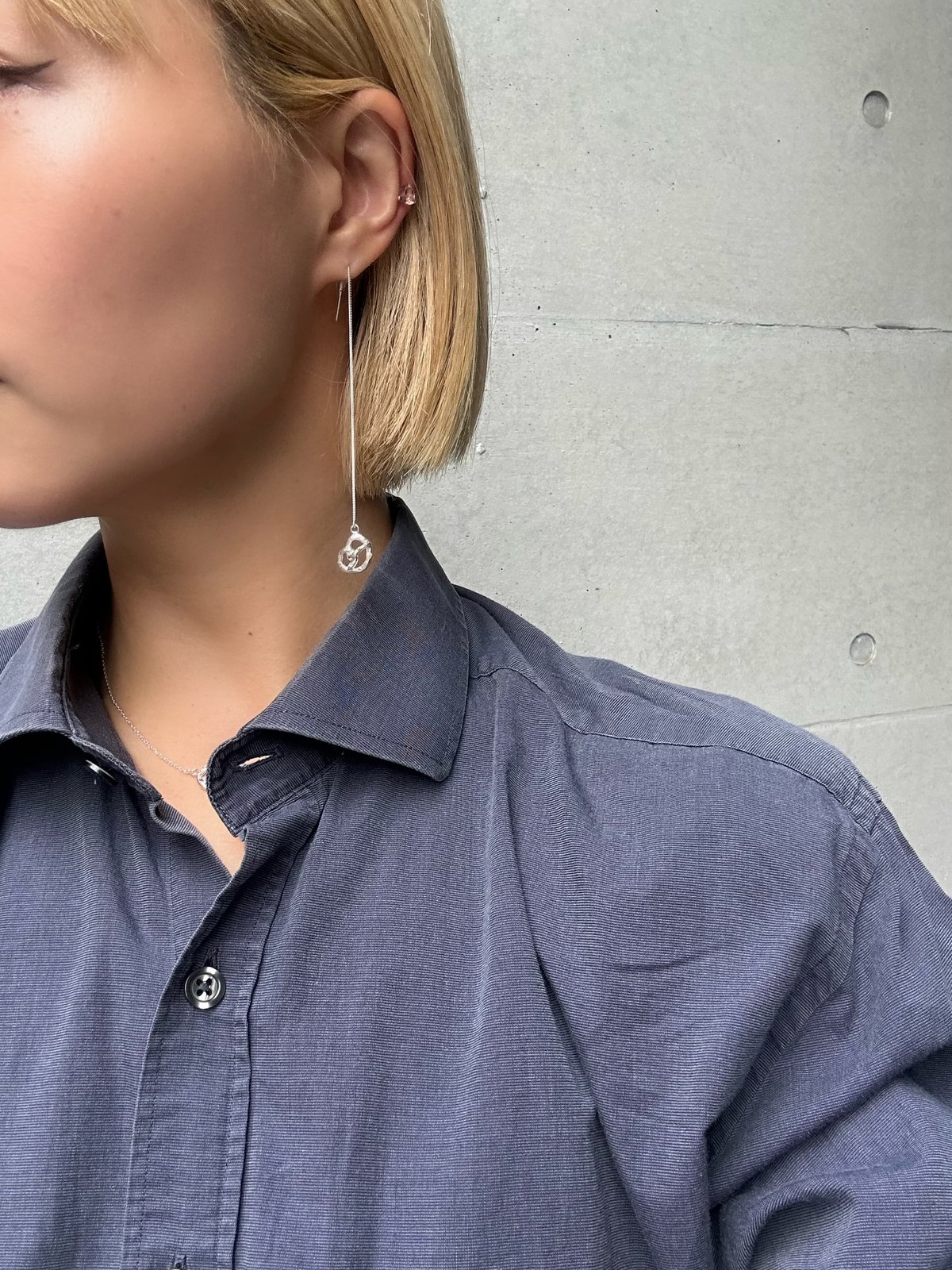 【Hei】rope pretzel earring〜ローププレッツェルピアス#2023春 プレッツェルのピアス single / Pretzel single earring | at
