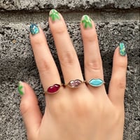 Mosaic opal ring | nananbijouxxx