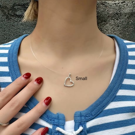 Open heart charm