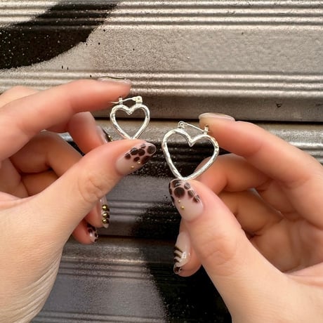 Open heart hoop pierce (Set)
