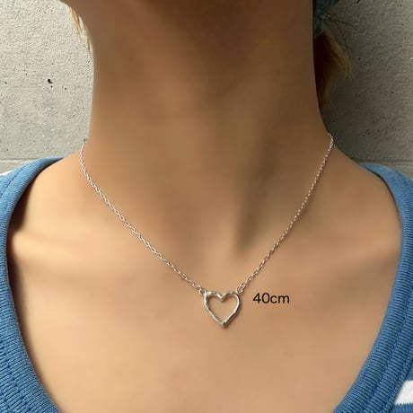 Open heart necklace〈Small〉
