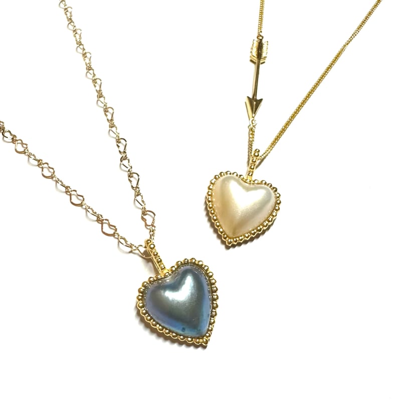 Heart Pearl Charm | nananbijouxxx