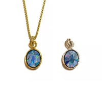 Mosaic opal charm