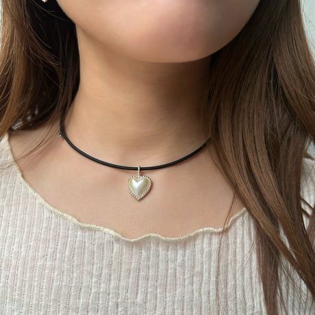 Heart Pearl Charm