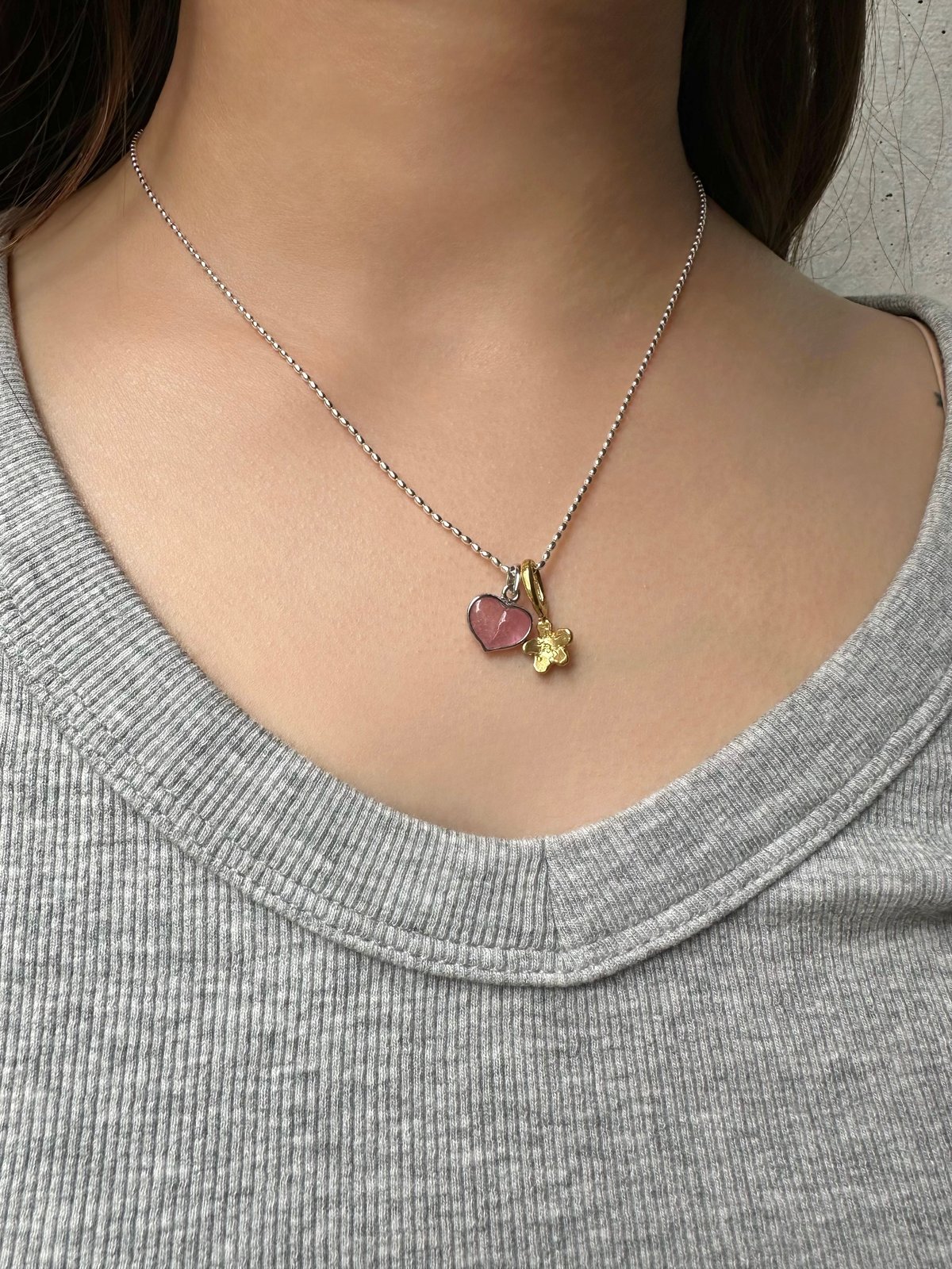 Heart Tourmaline Charm | nananbijouxxx