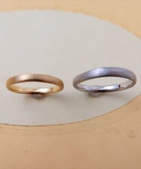 結婚指輪　MI-1211s-K18YGとMI-1211s
