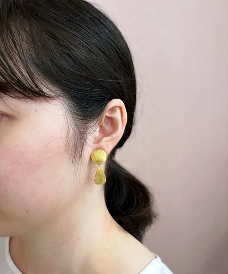 【耳飾り展 期間限定商品】satela 満月のピアスorイヤリング mks-26-29