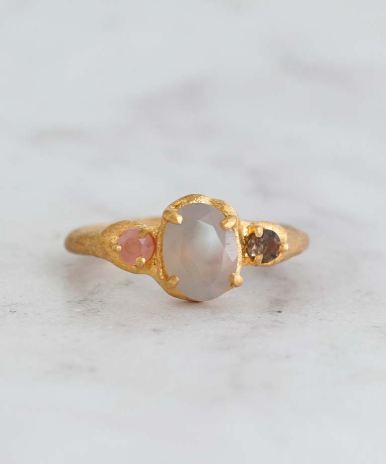 ドゥリなルチルたん！どぅらり ドゥリなルチルたん！どぅらり ルチルクォーツ シルバーリング 指輪