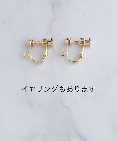 【耳飾り展 期間限定商品】satela ルチルクオーツのピアスorイヤリング mks-26-53