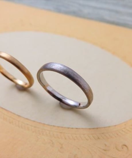 結婚指輪　MI-1211s-K18YGとMI-1211s