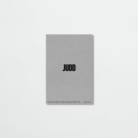 DONALD JUDD 〈MEMO PAD〉