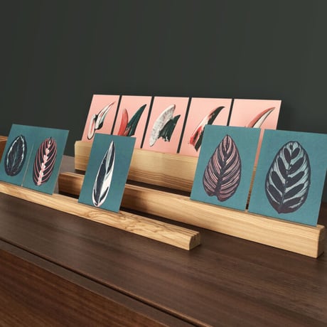 BIENVENUE STUDIOS〈WOOD CARD DISPLAY_LONG_LARGE〉