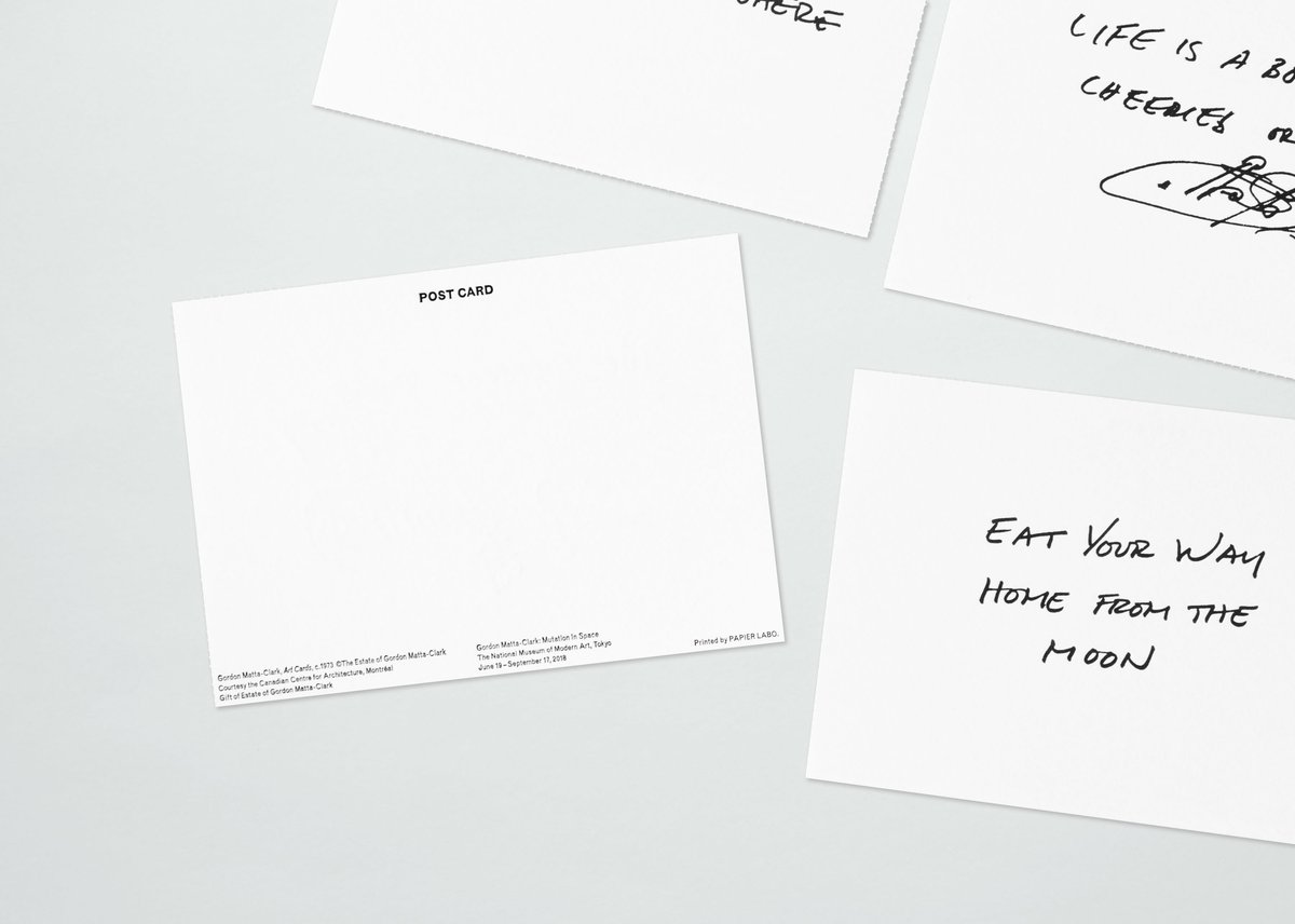 PAPIER LABO.〈GORDON MATTA-CLARK ART CARD〉 | PAP