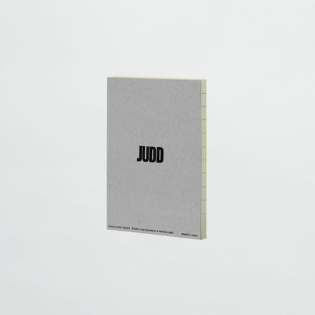 DONALD JUDD 〈MEMO PAD〉