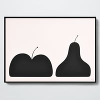ANDREAS SAMUELSSON & PAPIER LABO.〈POSTER WITH FRAME／APPLE & PEAR〉