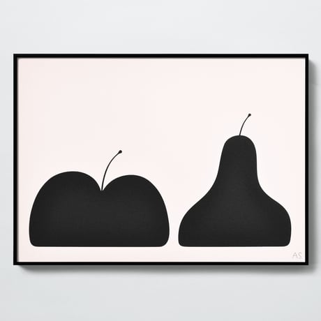 ANDREAS SAMUELSSON & PAPIER LABO.〈POSTER WITH FRAME／APPLE & PEAR〉