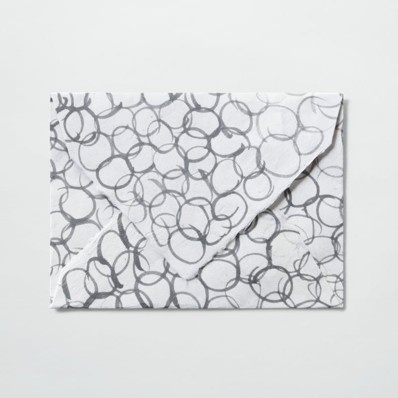 工房しょうぶ〈お手製封筒_墨／LARGE〉 | PAPIER LABO.