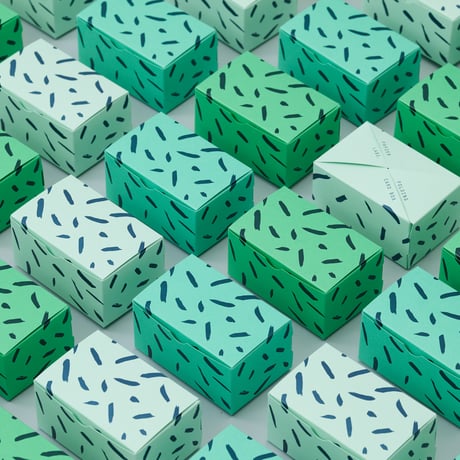 PAPIER LABO.〈CARD BOX_GREEN〉（3PCS）