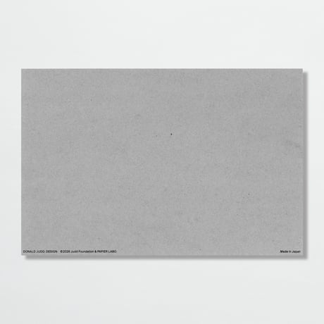 DONALD JUDD 〈CARD〉