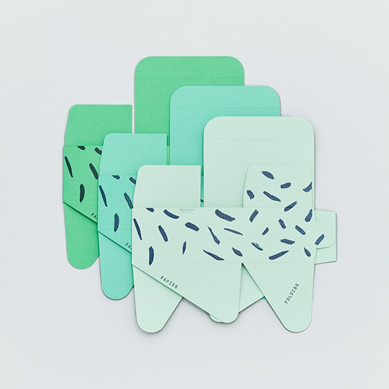 PAPIER LABO.〈CARD BOX_GREEN〉（3PCS） | PAPIER LABO.