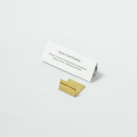 BIENVENUE STUDIOS〈BRASS CARD DISPLAY〉