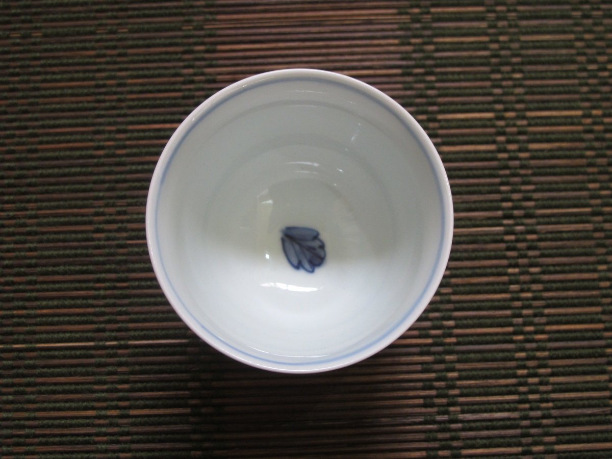 有田焼・しん窯（青花）・ぶどう絵茶器セット