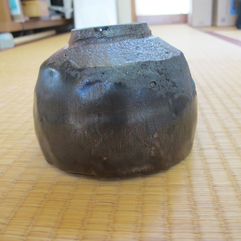 『濱崎節生』茶碗　喜多窯　茶道具　共箱　鬼子岳　唐津焼 濱崎節生』茶碗 喜多窯 茶道具 共箱 鬼子岳 唐津焼 濱崎節生